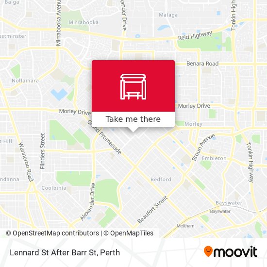 Lennard St After Barr St map