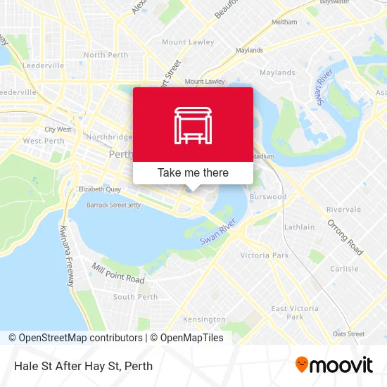 Mapa Hale St After Hay St