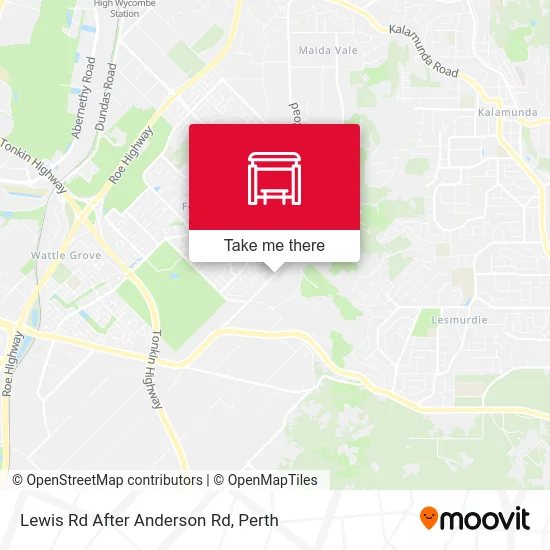 Mapa Lewis Rd After Anderson Rd