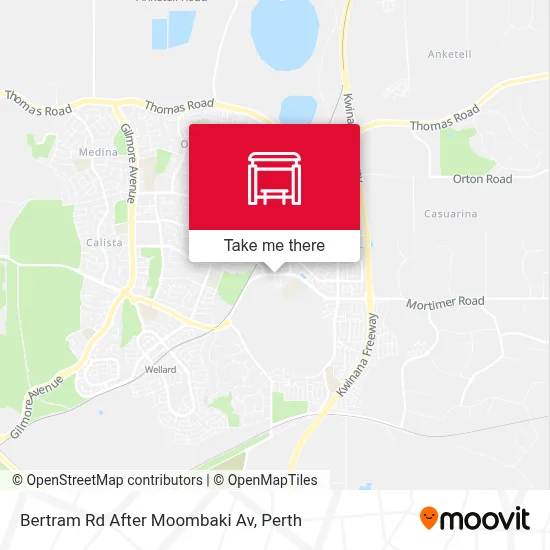 Mapa Bertram Rd After Moombaki Av