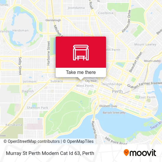 Mapa Murray St Perth Modern Cat Id 63
