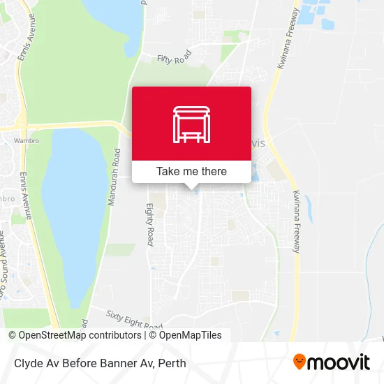 Mapa Clyde Av Before Banner Av