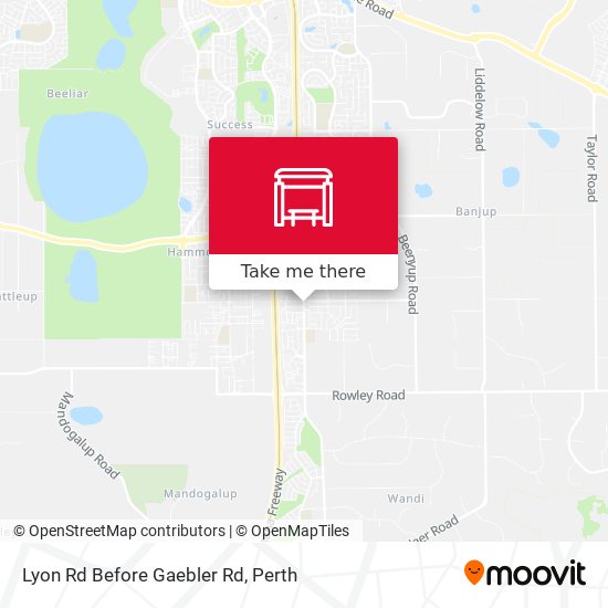 Lyon Rd Before Gaebler Rd map