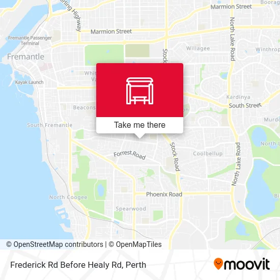 Mapa Frederick Rd Before Healy Rd