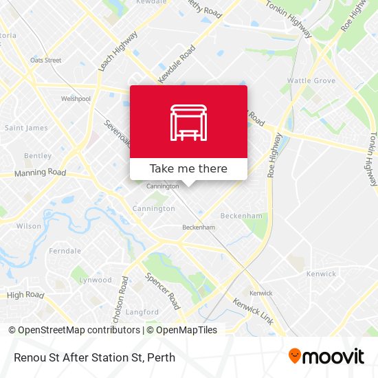 Renou St After Station St map