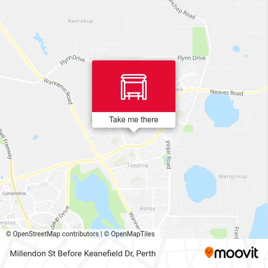 Mapa Millendon St Before Keanefield Dr