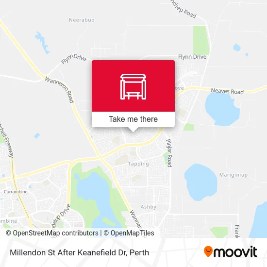 Mapa Millendon St After Keanefield Dr