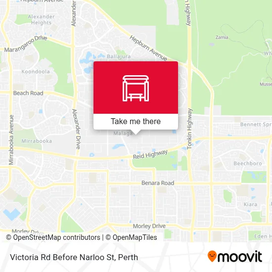 Mapa Victoria Rd Before Narloo St