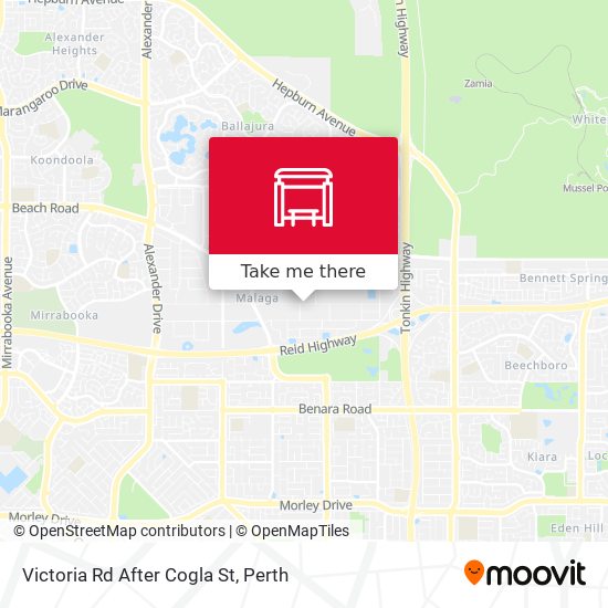 Victoria Rd After Cogla St map