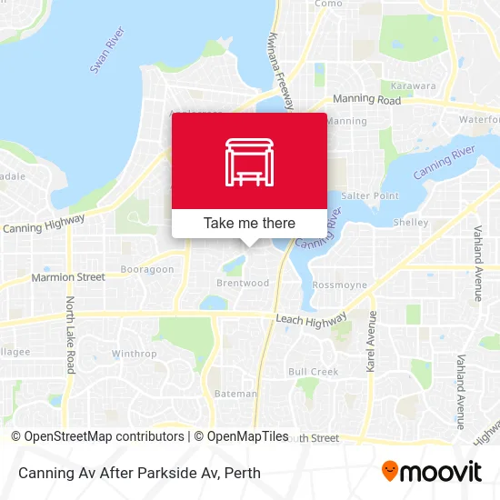 Mapa Canning Av After Parkside Av