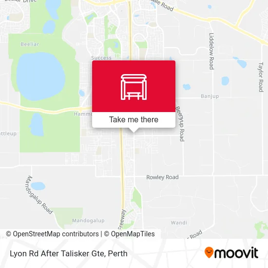 Mapa Lyon Rd After Talisker Gte