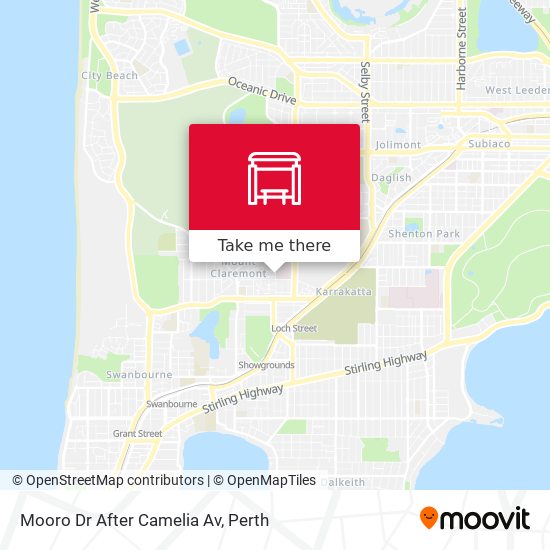 Mooro Dr After Camelia Av map