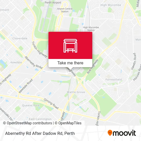 Mapa Abernethy Rd After Dadow Rd