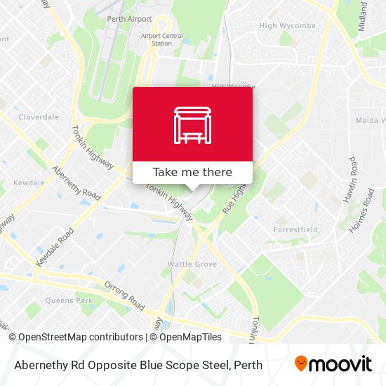 Abernethy Rd Opposite Blue Scope Steel map