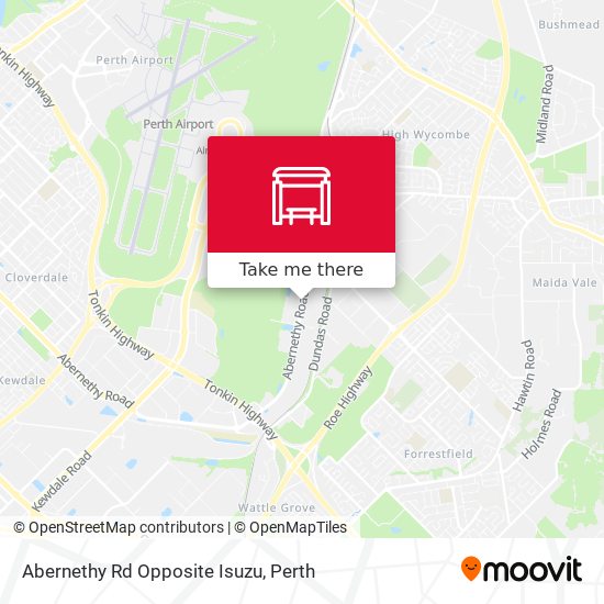 Abernethy Rd Opposite Isuzu map