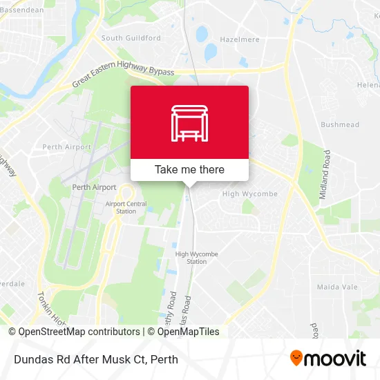 Mapa Dundas Rd After Musk Ct