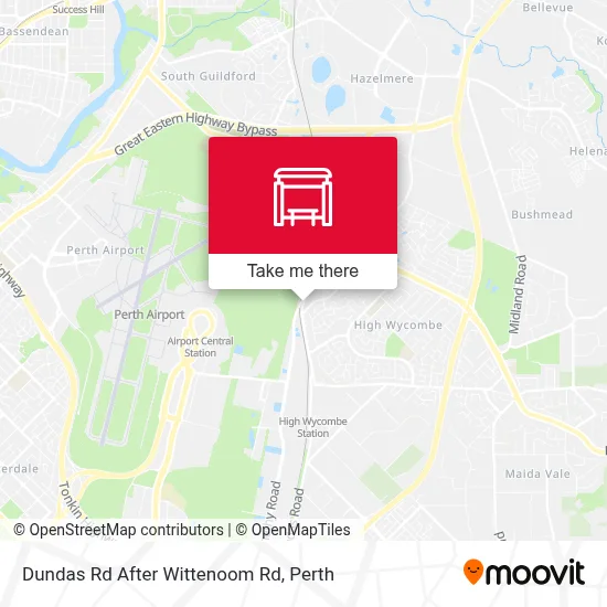 Mapa Dundas Rd After Wittenoom Rd