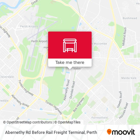 Abernethy Rd Before Rail Freight Terminal map