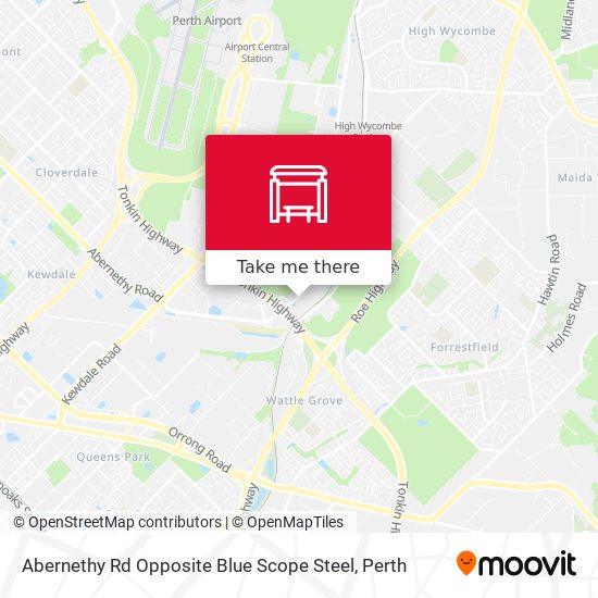 Abernethy Rd Opposite Blue Scope Steel map