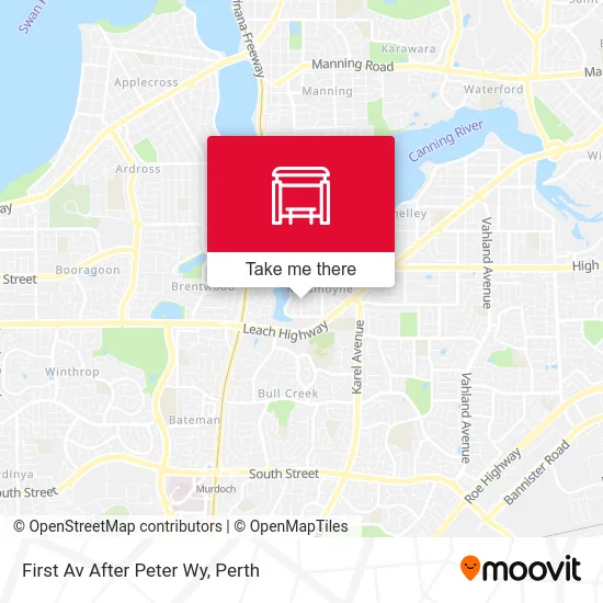 Mapa First Av After Peter Wy