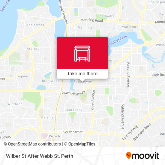 Mapa Wilber St After Webb St
