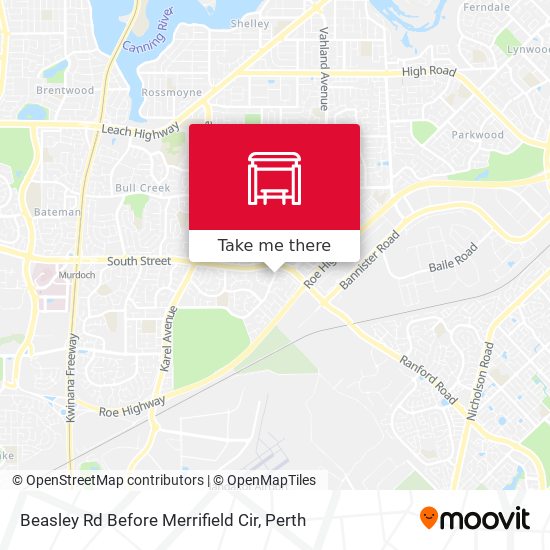 Beasley Rd Before Merrifield Cir map