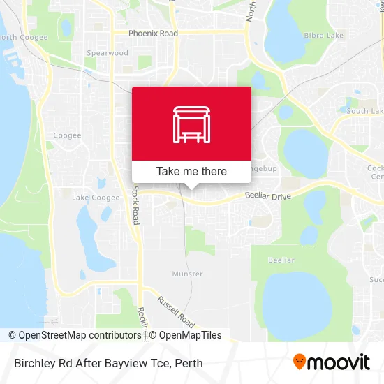 Mapa Birchley Rd After Bayview Tce