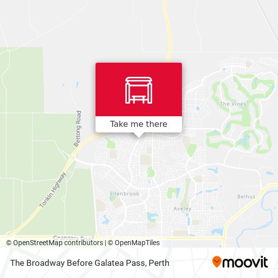 The Broadway   Before Galatea Pass map