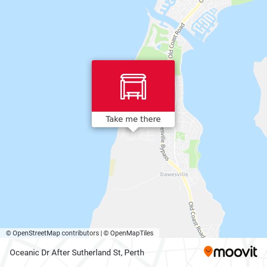 Oceanic Dr After Sutherland St map