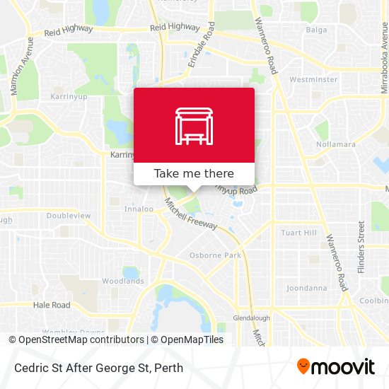 Mapa Cedric St After George St