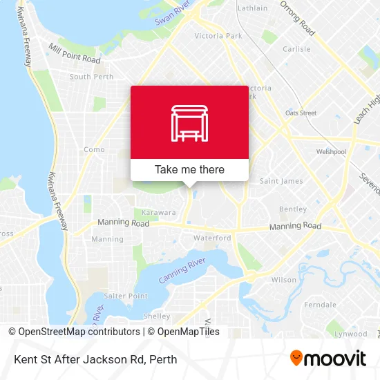 Kent St After Jackson Rd map