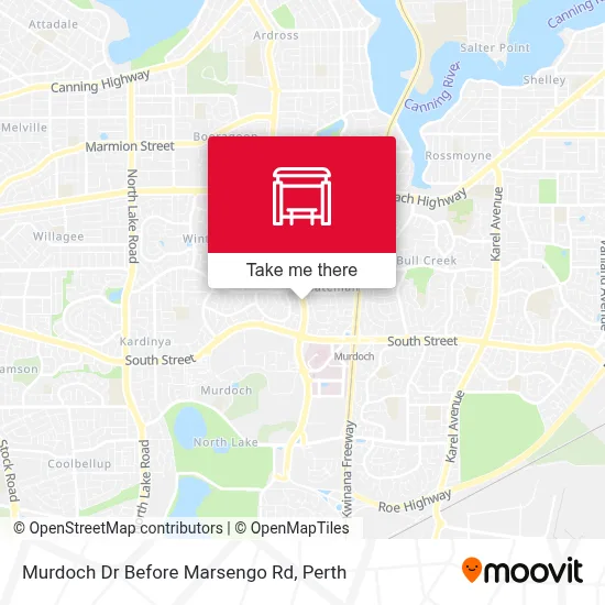 Mapa Murdoch Dr Before Marsengo Rd