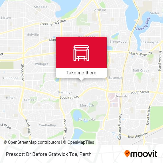Prescott Dr Before Gratwick Tce map