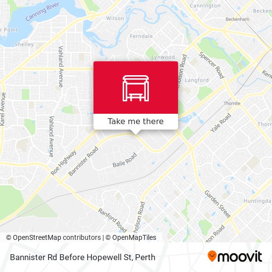 Bannister Rd Before Hopewell St map