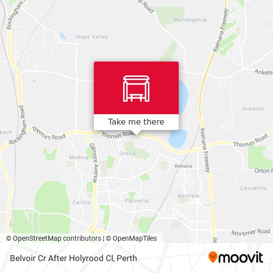 Belvoir Cr After Holyrood Cl map
