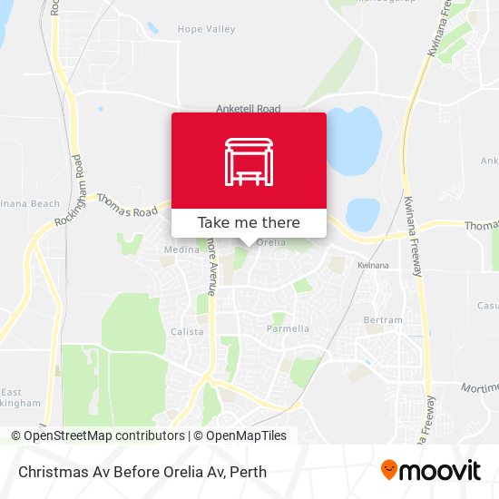 Christmas Av Before Orelia Av map