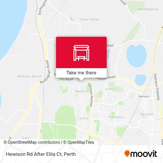 Mapa Hewison Rd After Ellis Ct