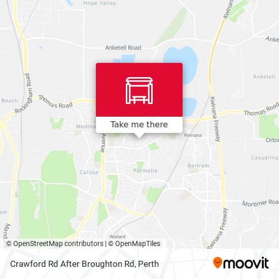 Crawford Rd After Broughton Rd map