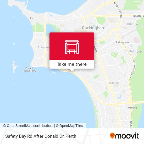 Safety Bay Rd After Donald Dr map