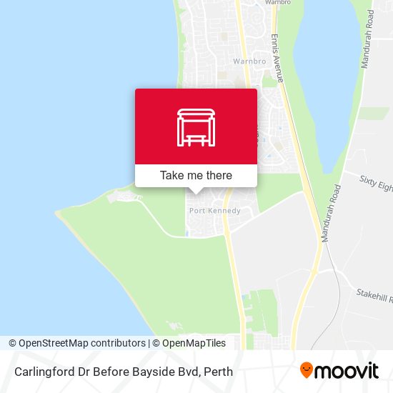 Carlingford Dr Before Bayside Bvd map