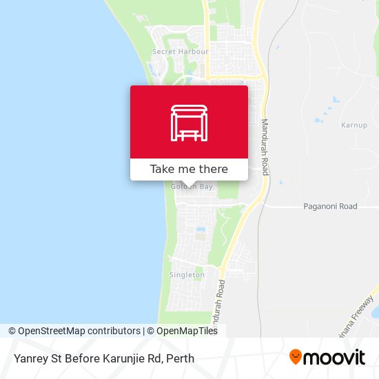 Yanrey St Before Karunjie Rd map