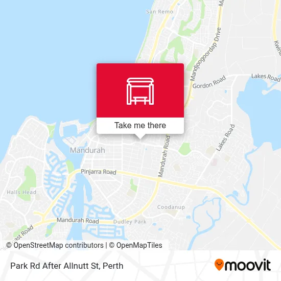 Mapa Park Rd After Allnutt St