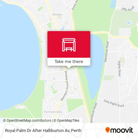 Royal Palm Dr After Halliburton Av map