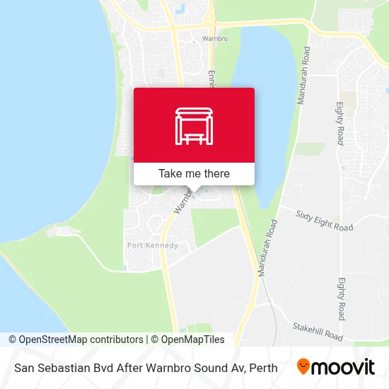 Mapa San Sebastian Bvd After Warnbro Sound Av