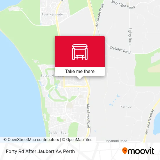 Mapa Forty Rd After Jaubert Av