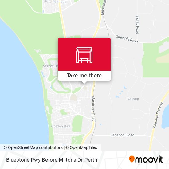 Bluestone Pwy Before Miltona Dr map