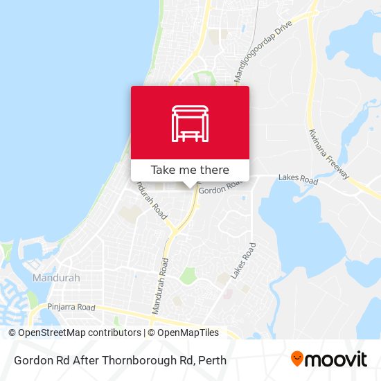 Gordon Rd After Thornborough Rd map