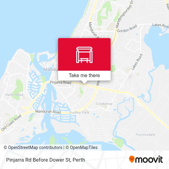 Mapa Pinjarra Rd Before Dower St