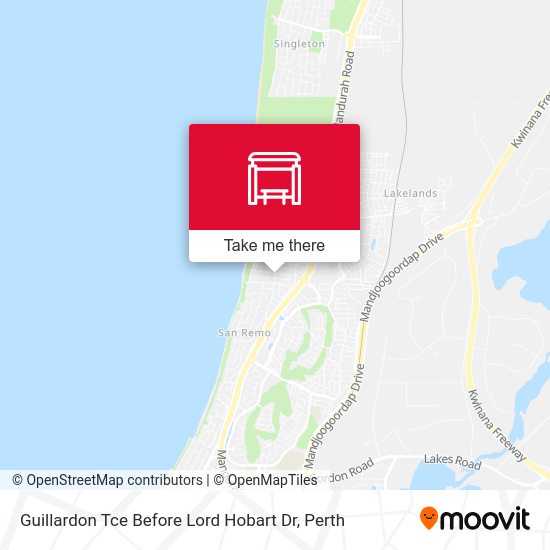 Guillardon Tce Before Lord Hobart Dr map
