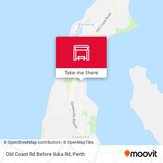 Old Coast Rd Before Iluka Rd map